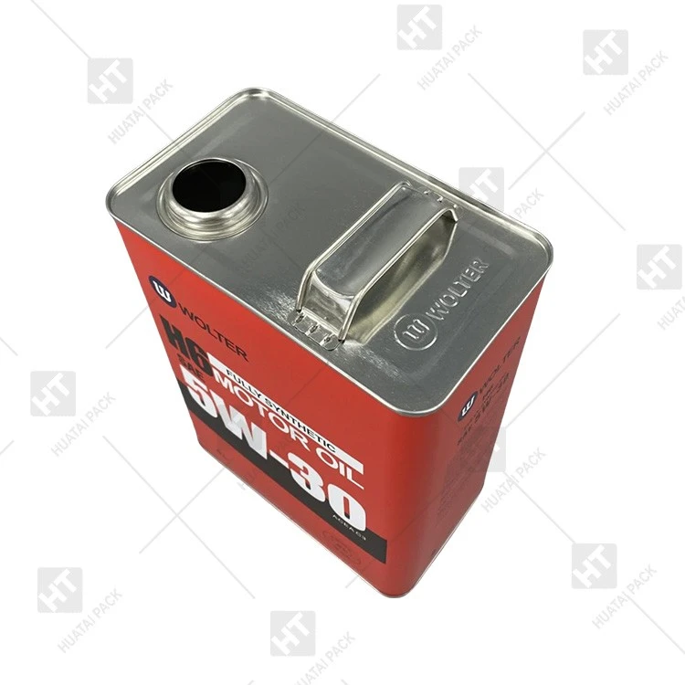 Square Engine Oil Can